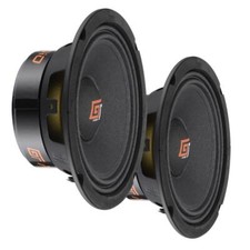 GT Audio GT-MR6/4 4Ohm 2x80w Genuine RMS 6.5" 16.5cm Car Mid Range Speaker Pair