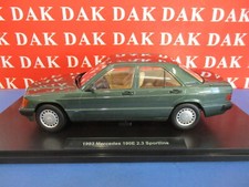 Die Cast 1/18 Model Car Mercedes 190E 2.3 Sportline Malachite Green 1993