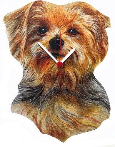 Yorkshire terrier clock - terrier,