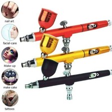 Handheld Makeup Tool Nail Art Paint Airbrush Kit Dual Action Compressor Spray
