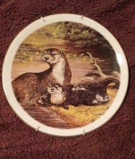 Bone china otter plate in