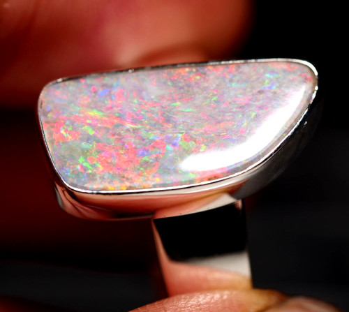 Opal ring adjustable - opal,