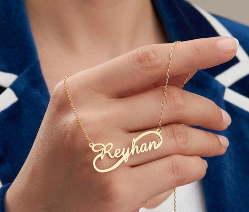 Custom infinity name necklace - custom,
