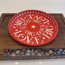 Emma Bridgewater Starry Skies Big Love Red Tin Tray