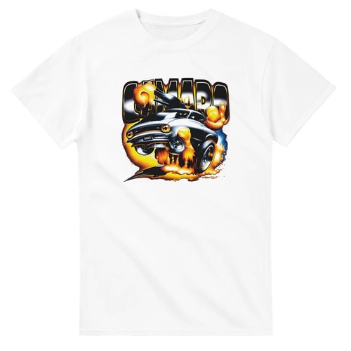 Cartoon hot rod camaro shirt - cartoon, t-shirt