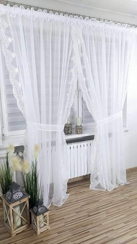 Ready made voile net curtains - ready,