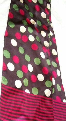 Long vintage silk scarf - vintage,