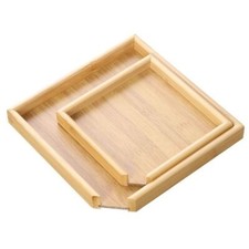 Tea Set Tray Square Bamboo Tea
