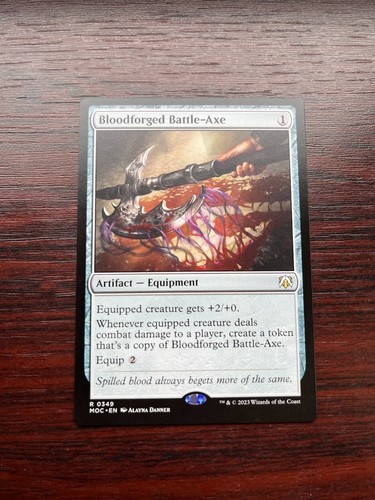 Bloodforged battle axe - 1x, battle-axe