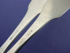 2 Early Coin Silver Spoons by