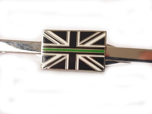 Thin green line tie - thin,