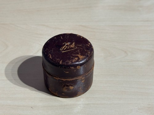 Antique leather bound travel - bound,