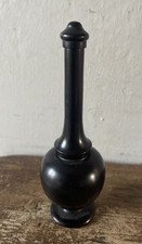 Vintage Ebony Wood Talc Shaker Wig Powder
