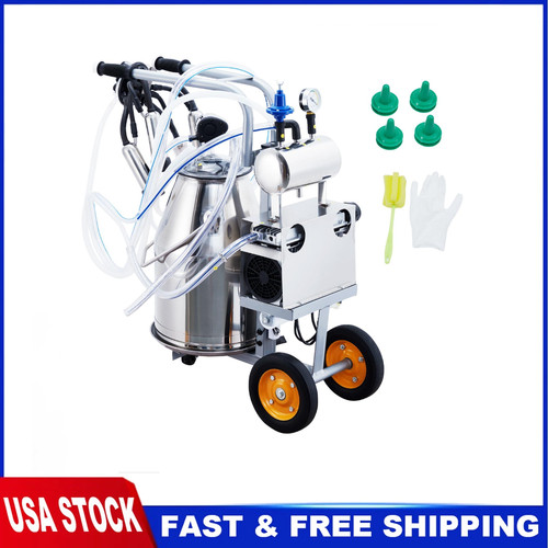Portable electric cow milking - cow,