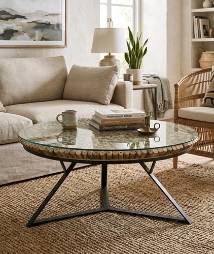 Driftwood round coffee - driftwood,