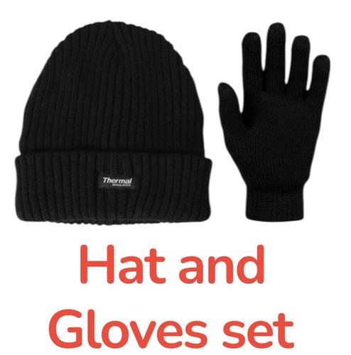 Hat and gloves set men - hat,