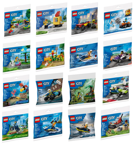 Lego city themed poly bag - city, sets