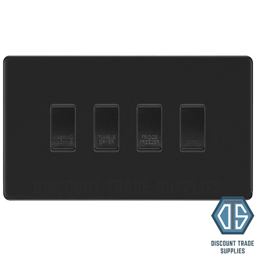 Screwless matt black gang - bg, 4