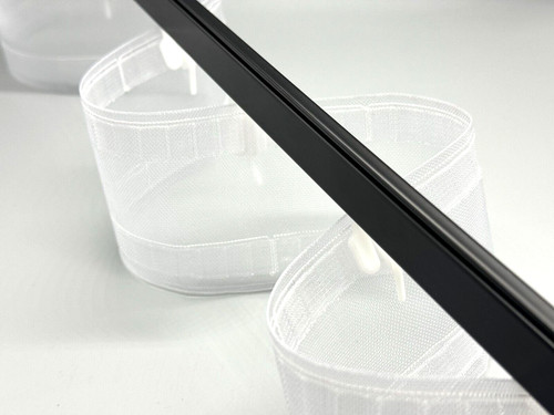 Black wave curtain metal track - wave,