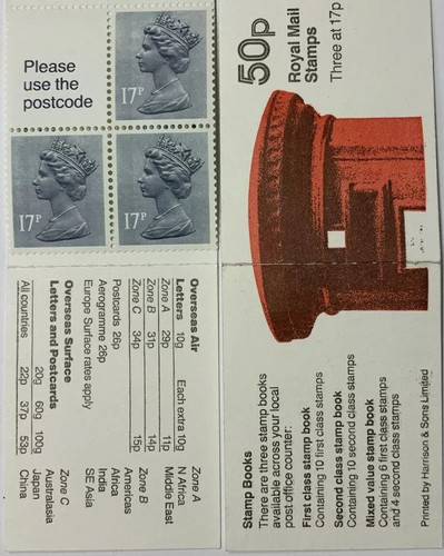50p stamp book - ,,