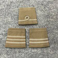 British Army Surplus Sandhurst Officer Cadet Epaulette & Rank Slide Khaki Brown