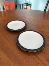 Denby Jet Black Side Plates x2