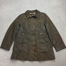 Wax jacket womens - medium, green