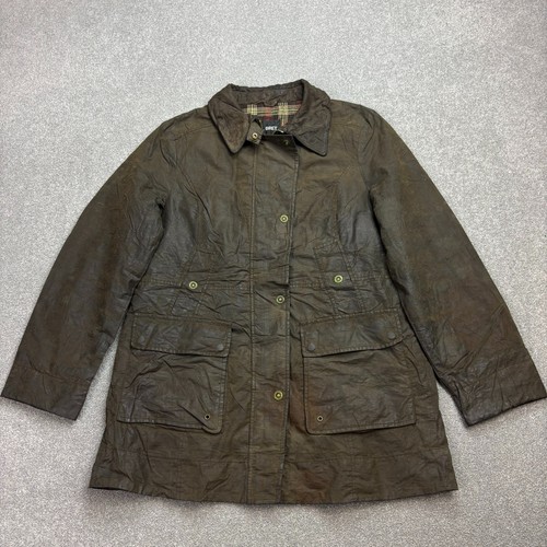 Wax jacket womens medium green - jacket,