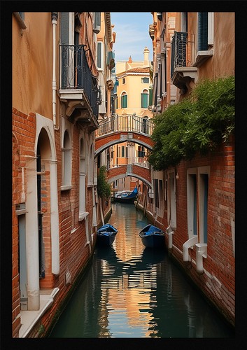 Intimate venice canals framed - canals,