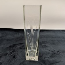 Clear glass vase with - clear,