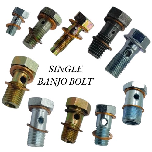 Single banjo bolt engine block - banjo,