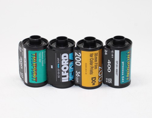 Four 35mm film rolls - 35mm, of