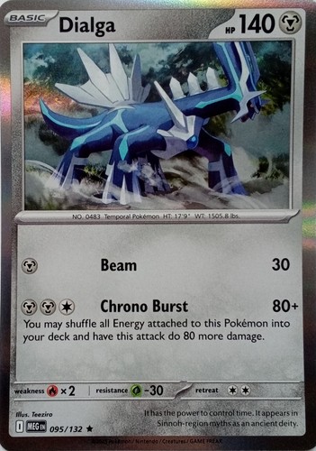 095 132 dialga rare holo - 095/132, mega