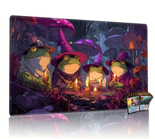 Wizard frogs tcg playmat - tcg,