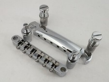 CHROME TUNE-O-MATIC BRIDGE & STOP TAIL BAR for Electric Guitars LP or SG Styles.