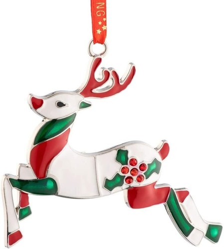 Belleek living reindeer - reindeer, enamel