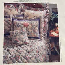 VTG Laura Ashley Patchwork Quilt Queen Purple Pink Handmade NEW 90s Cottagecore