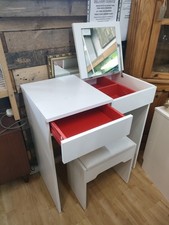 White Dressing Table With Stool Ikea