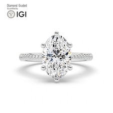 Oval Diamond Engagement Ring