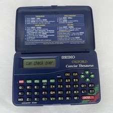 Seiko ER2000 Oxford Concise Thesaurus Calculator Spellcheck Solver Crossword 