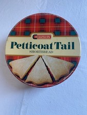 Crawfords 1930s Vintage Petticoat Tail Shortbread Biscuits Tin Empty England