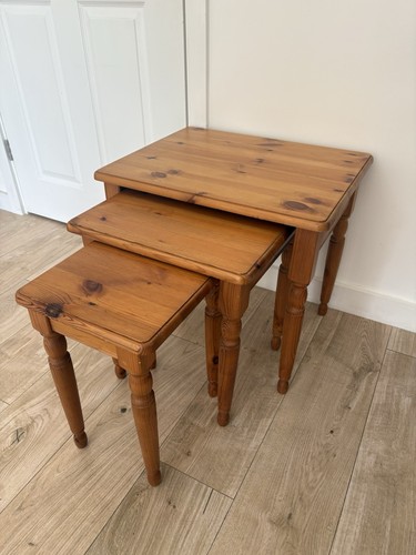 Vintage solid pine nest - pine, of