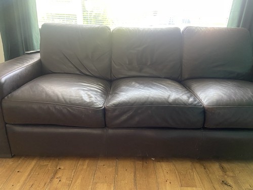 Leather sofa seater - sofa, 3-seater