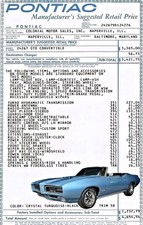 69 PONTIAC GTO CONVERT