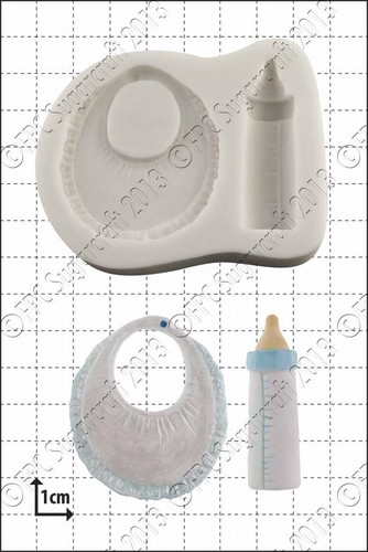 Silicone mould bib bottle - silicone,