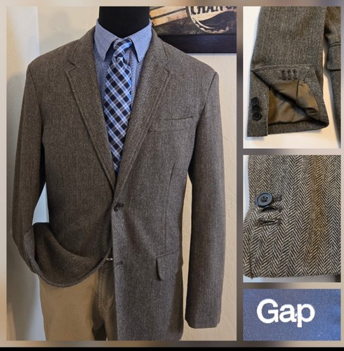 Gap tweed blazer - tweed, men