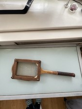 ANTIQUE AERO ACE WOODEN TENNIS RACKET RACQUET WITH WOOD PRESS Vintage