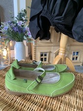 Lovely Apple Green El Naturalista Mary Jane Leather Comfort Shoes 6 UK 39 EU 