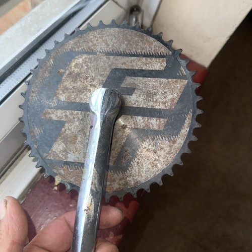 Old school bmx chainring - old, gt