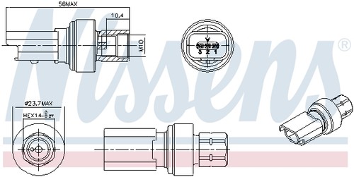 Nissens 301136 pressure - 301136-oe,